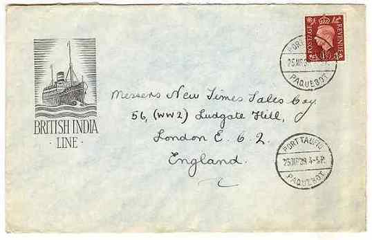 Circular Paquebot Handstamp